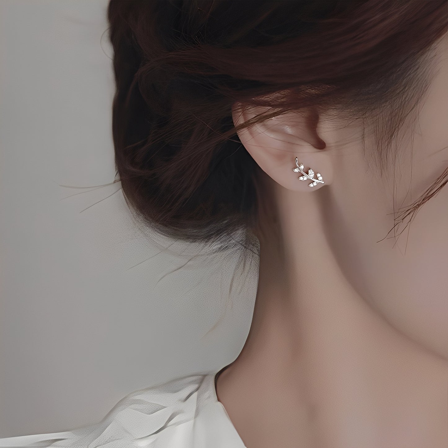 Liana – Boucles d’Oreilles Feuilles Brillantes