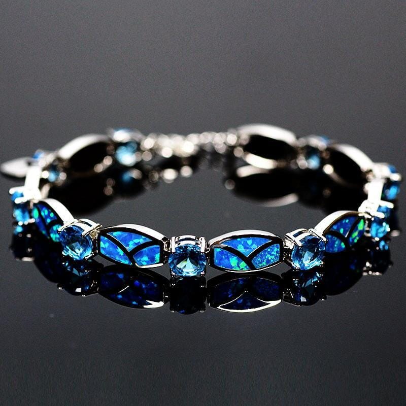 Cora – Bracelet Charme en Opale de Feu