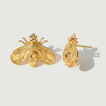 Charlotte – Mini Boucles d'Oreilles Abeille