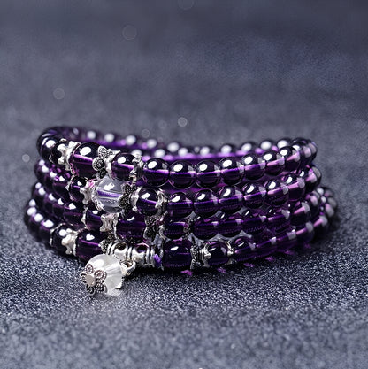Mia – Bracelet & Collier Spirituel Améthyste