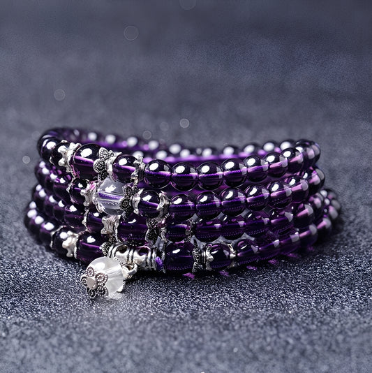 Mia – Bracelet & Collier Spirituel Améthyste