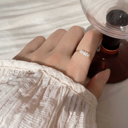 Soline – Bague Perle Baroque Lumineuse