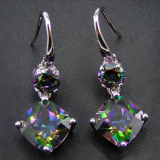 Cassandre – Boucles en Topaze Mystique