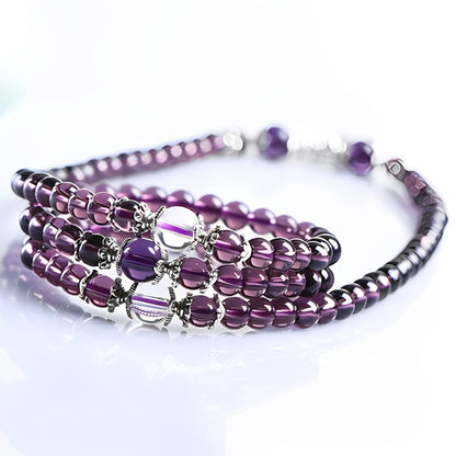 Mia – Bracelet & Collier Spirituel Améthyste