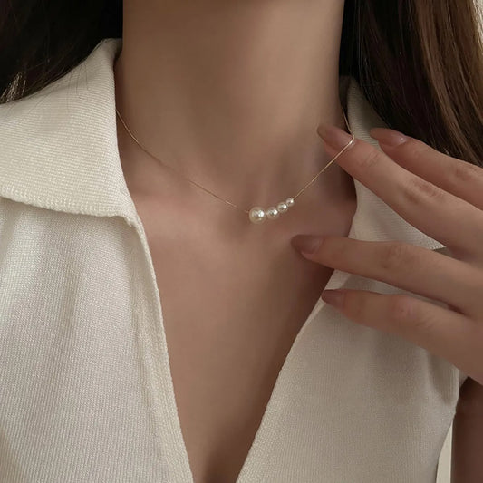 Miya – Collier Doré avec Perle d’Eau Douce