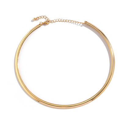 Collier Clavicule Anneau - Choker Fin avec Anneau
