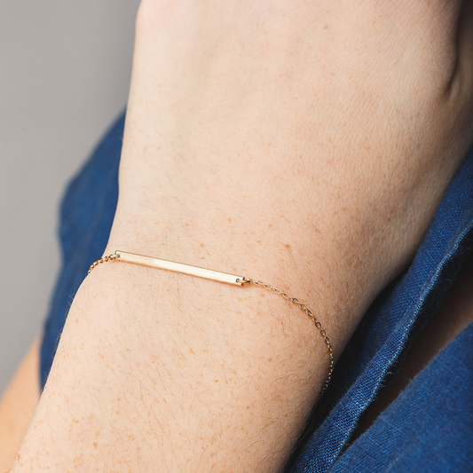 Bracelet fin à barre - Bracelet minimaliste