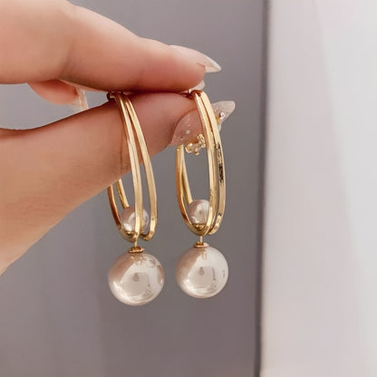 Mariz – Boucles d'Oreilles Vintage avec Perles Rétro
