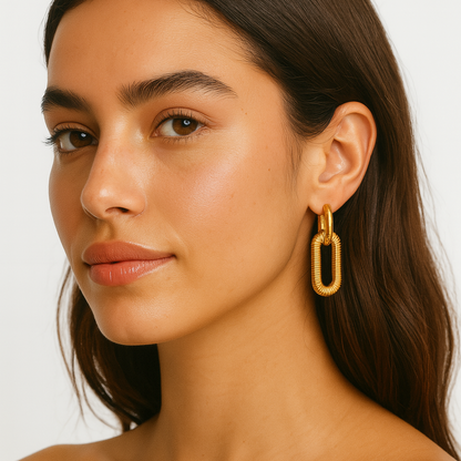 Mariz – Boucles Chaîne Cubaine Étincelantes