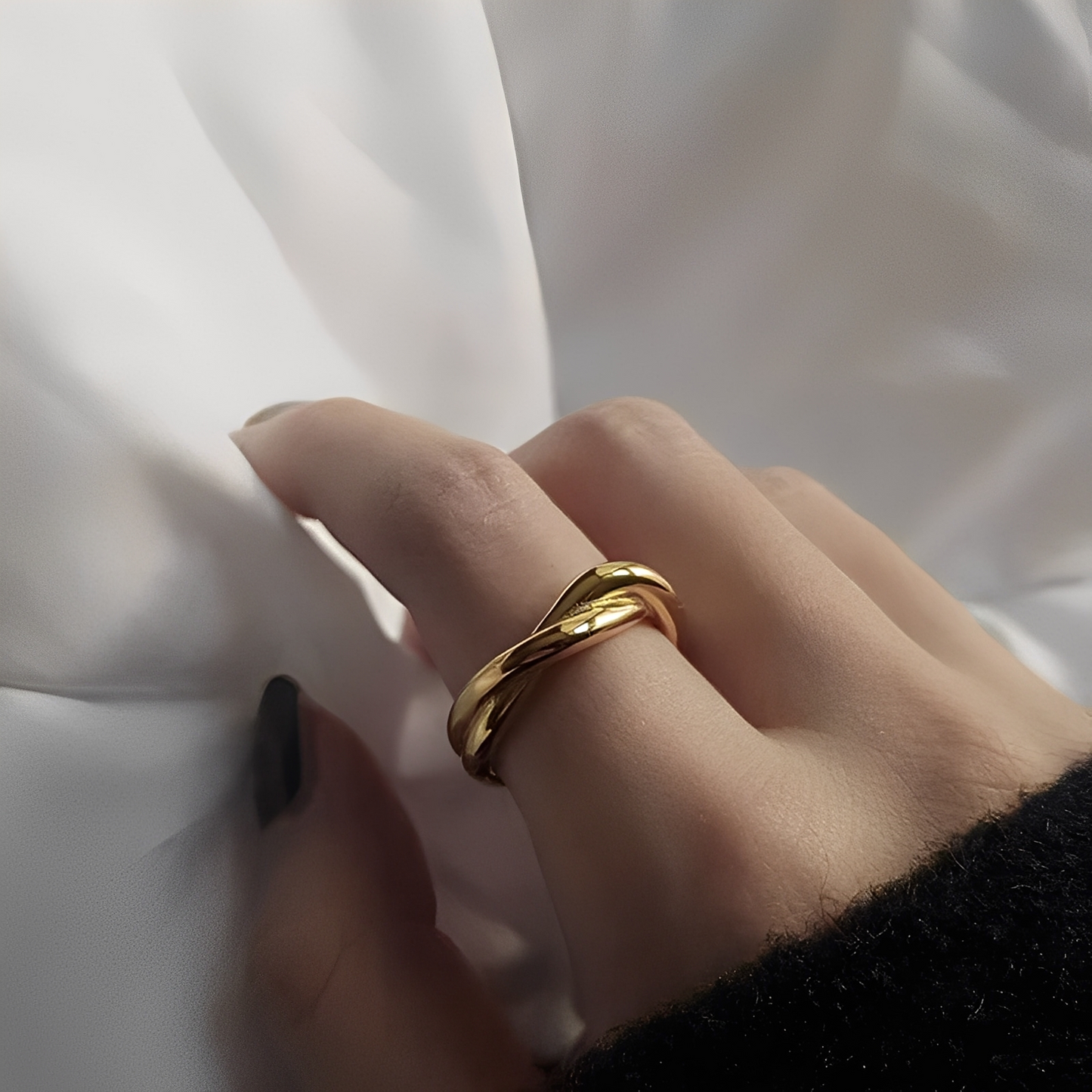 Amaya – Bague Double Anneau Élégante