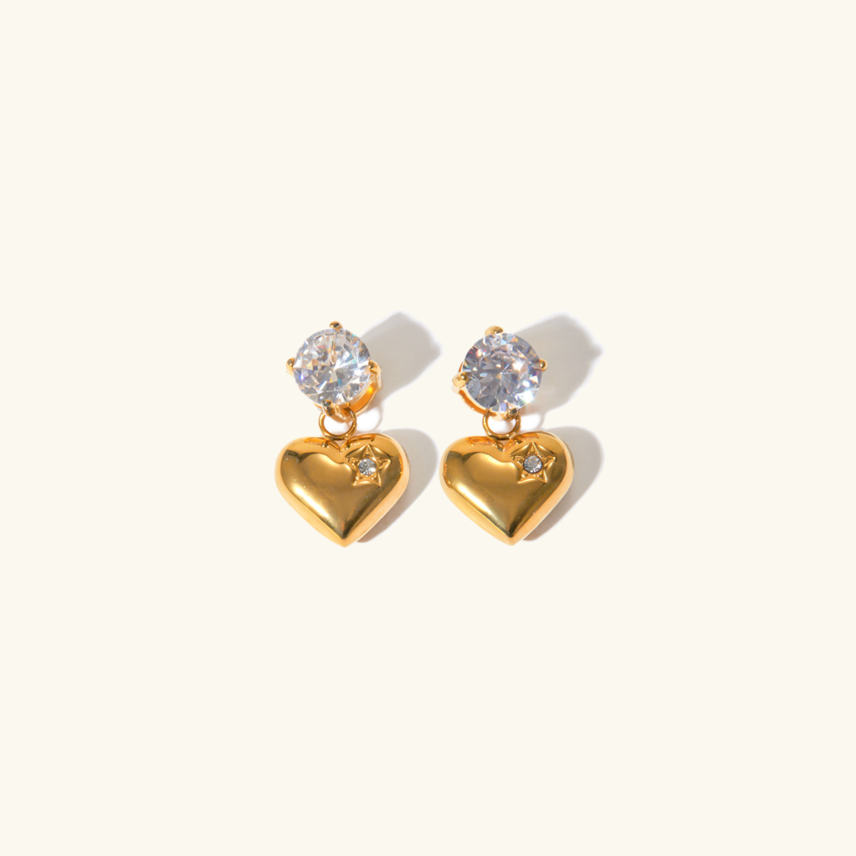 Amour – Boucles d’Oreilles Cœur Élégantes