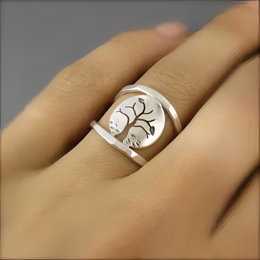 Sylva – Bague Arbre de Vie en Argent