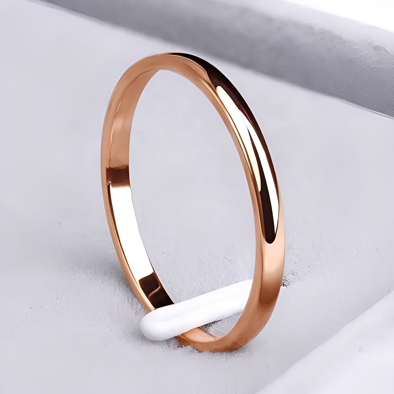 Jasmine – Bague Classique en Or et Argent