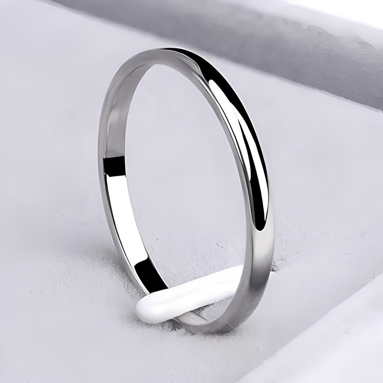 Jasmine – Bague Classique en Or et Argent