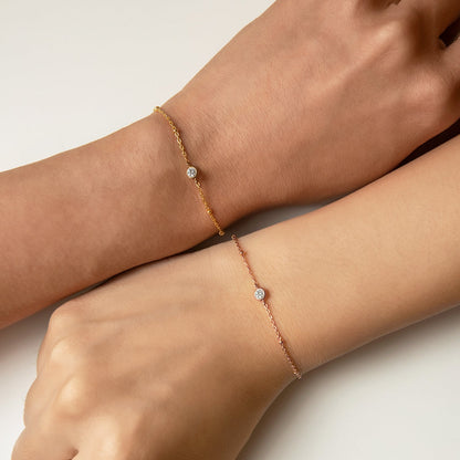 Hana -Bracelet chaîne en perles de cristal