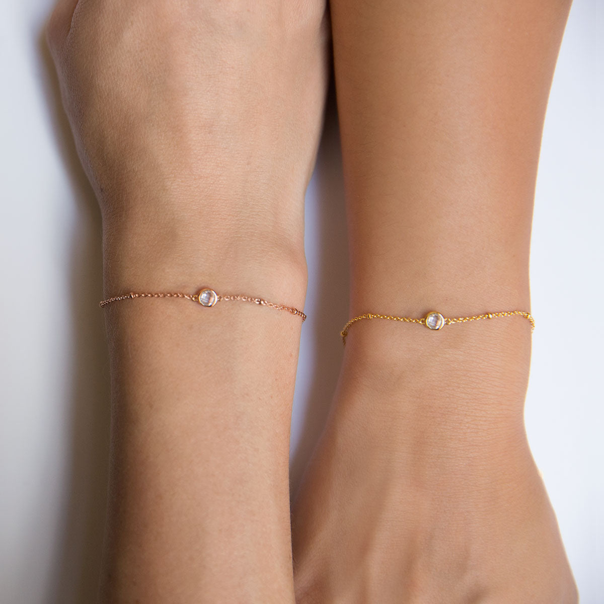 Hana -Bracelet chaîne en perles de cristal