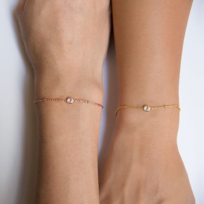 Hana -Bracelet chaîne en perles de cristal