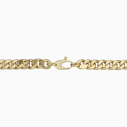 Estelle – Bracelet Chaîne Cubaine en Or 16K