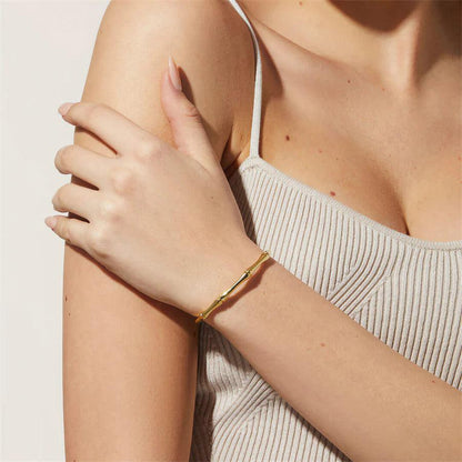 Rayle – Bracelet Chaîne Cubaine avec Médaillon
