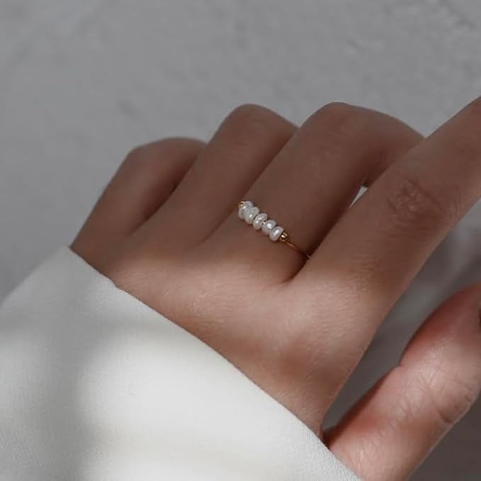 Soline – Bague Perle Baroque Lumineuse