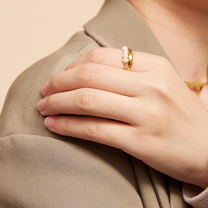 Soline – Bague Perle Baroque Lumineuse