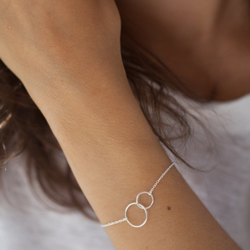 Bracelet à anneaux entrelacés - Anneaux entrelacés