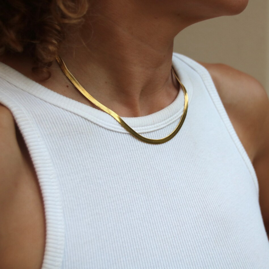 Collier Serpent - Collier à maillons en forme de chevron