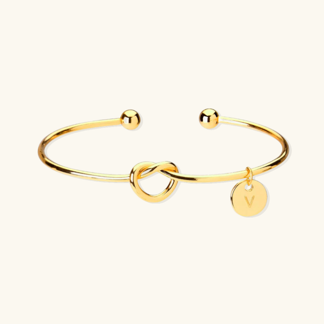 Belle – Bracelet Initiale Élégant