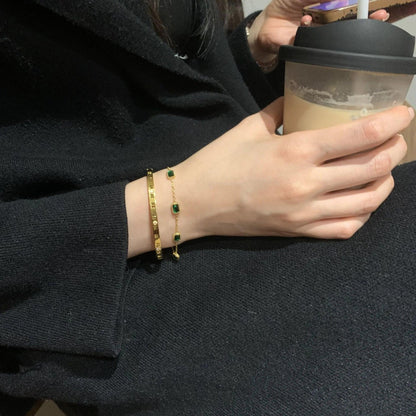 Emeraude – Bracelet Femme en Titane