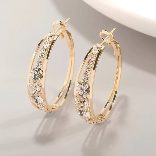 Alina – Boucles d'Oreilles Créoles Élégantes avec Éclat