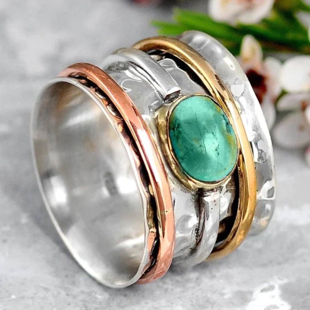 Maloi – Bague Vintage en Turquoise