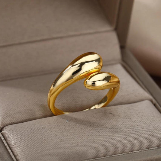 Nalia – Bague Ajustable en Or Élégant