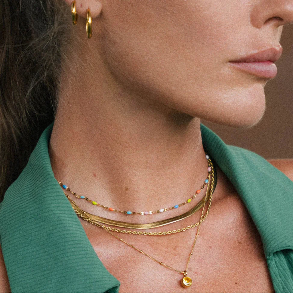 Celeste – Collier Ras-de-Cou Arc-en-Ciel