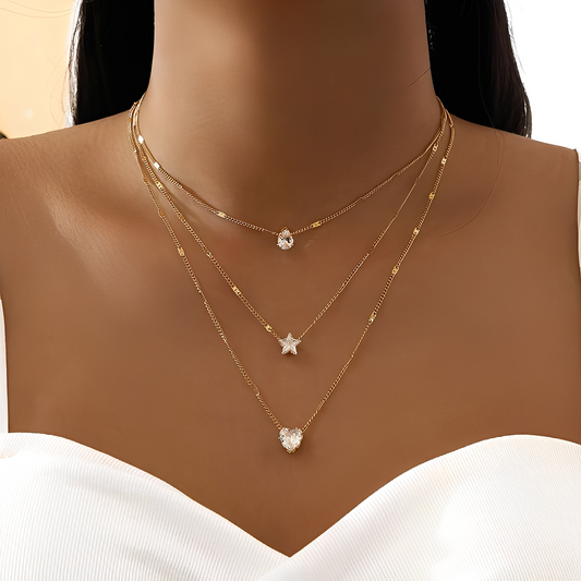 Ariana – Collier Or & Zircons