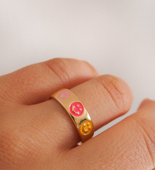 Smiley - Bague Sourire Colorée