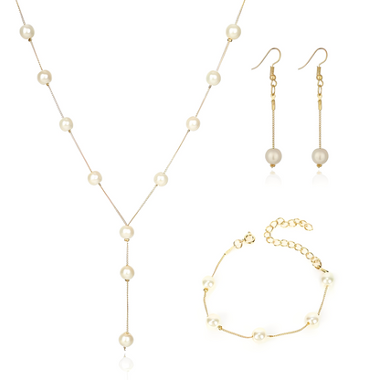 Auriane – Set Intemporel Perles & Or