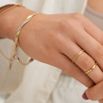 Leuven – Bague Design Texturée