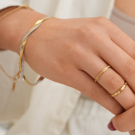 Leuven – Bague Design Texturée