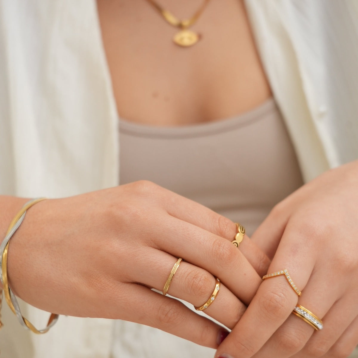 Leuven – Bague Design Texturée