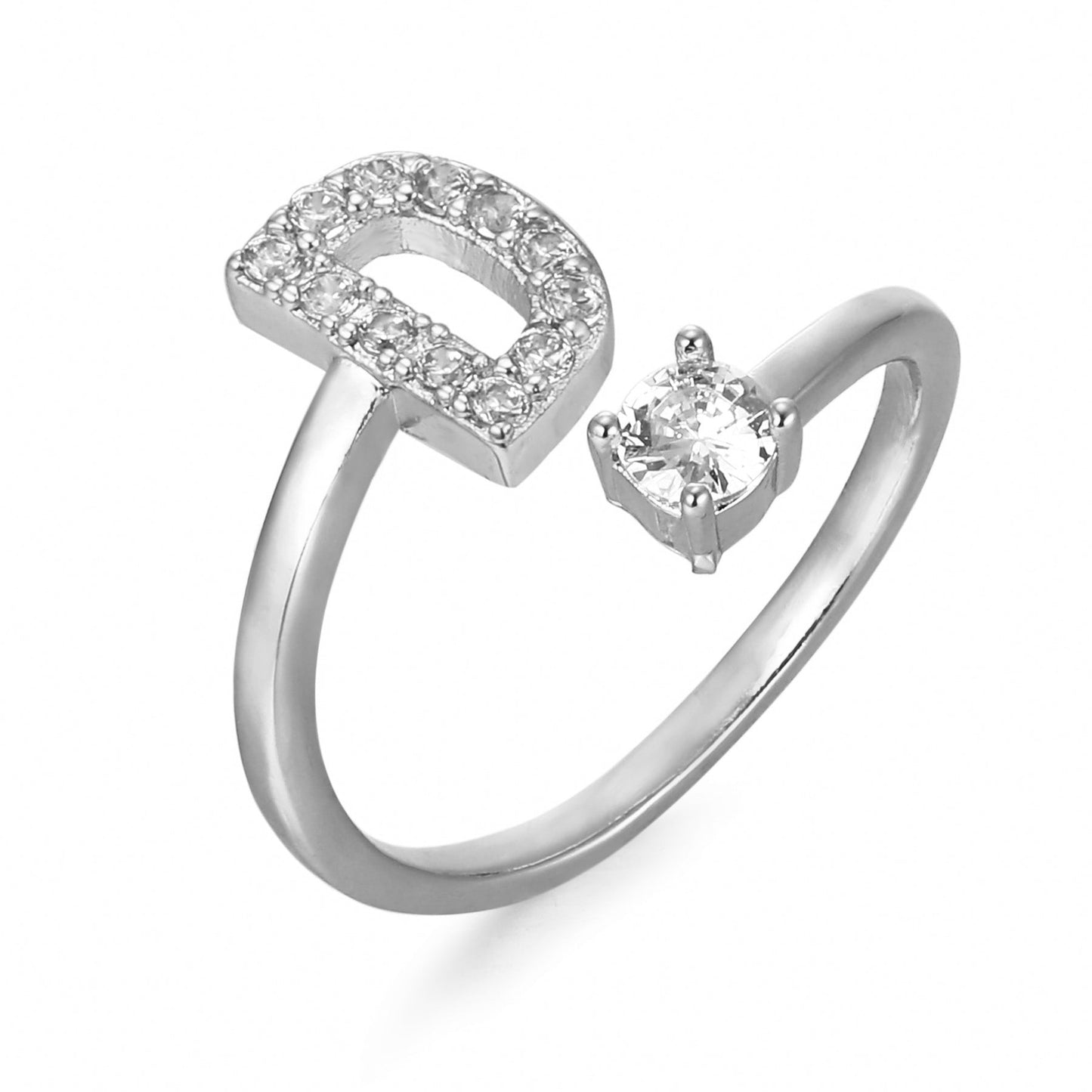 Hinako – Bague Initiale Ajustable Femme