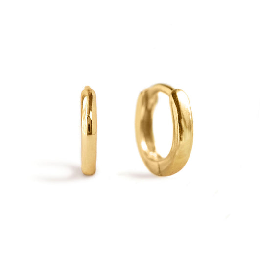 Petites boucles d'oreilles créoles Huggie