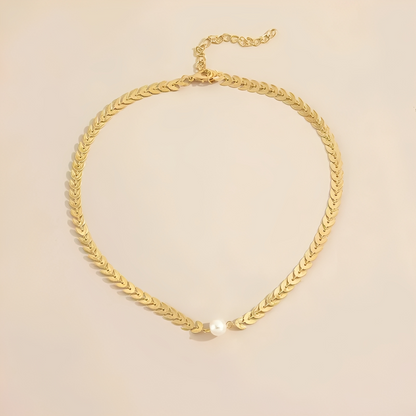 Phoebe – Collier Intemporel en Or & Perle