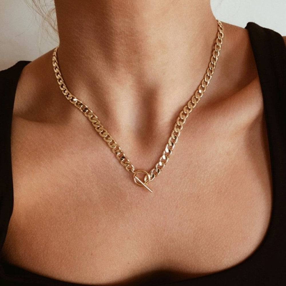 Double chaîne - Chaîne cubaine et perles