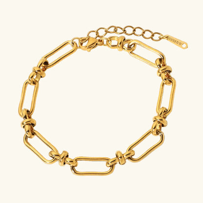 Chelsea – Bracelet Ouvert Classique Plaqué Or 18K