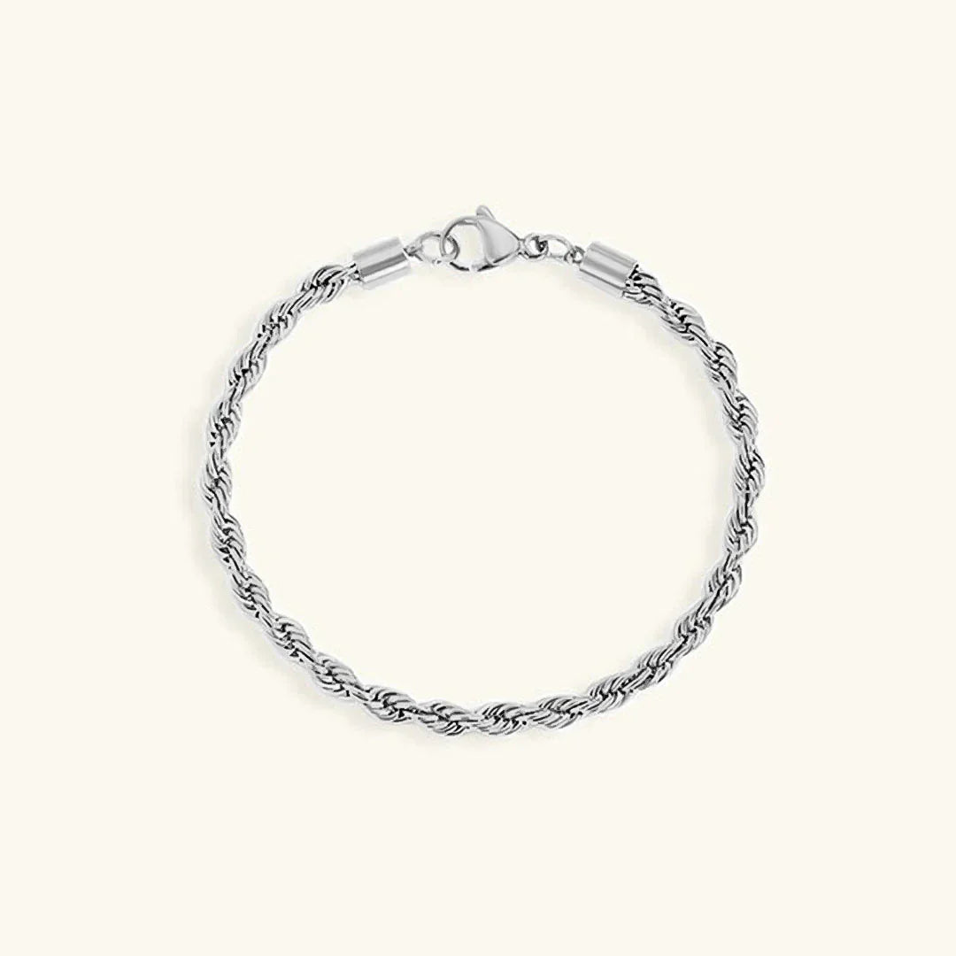 Gigi – Bracelet Maille Corde Dorée Chic