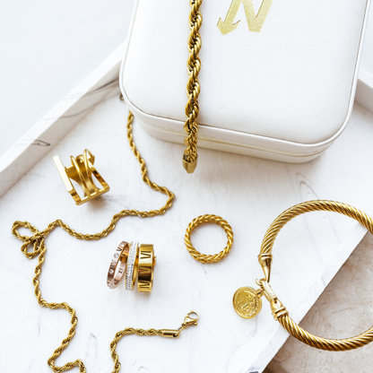 Raya – Bracelet Chaîne Corde Doré