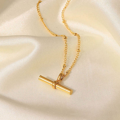 Chloe – Bracelet de Cheville Bar Doré Raffiné