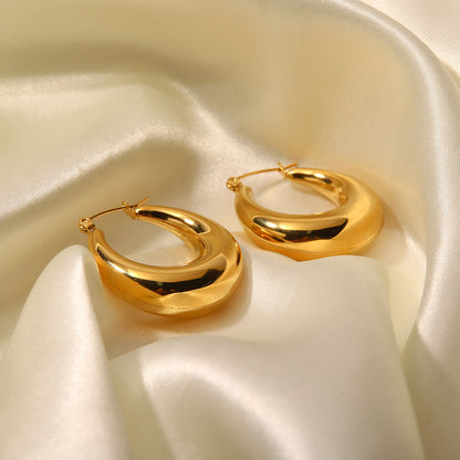 Calista – Boucles d’Oreilles Rondes Géométriques Femme