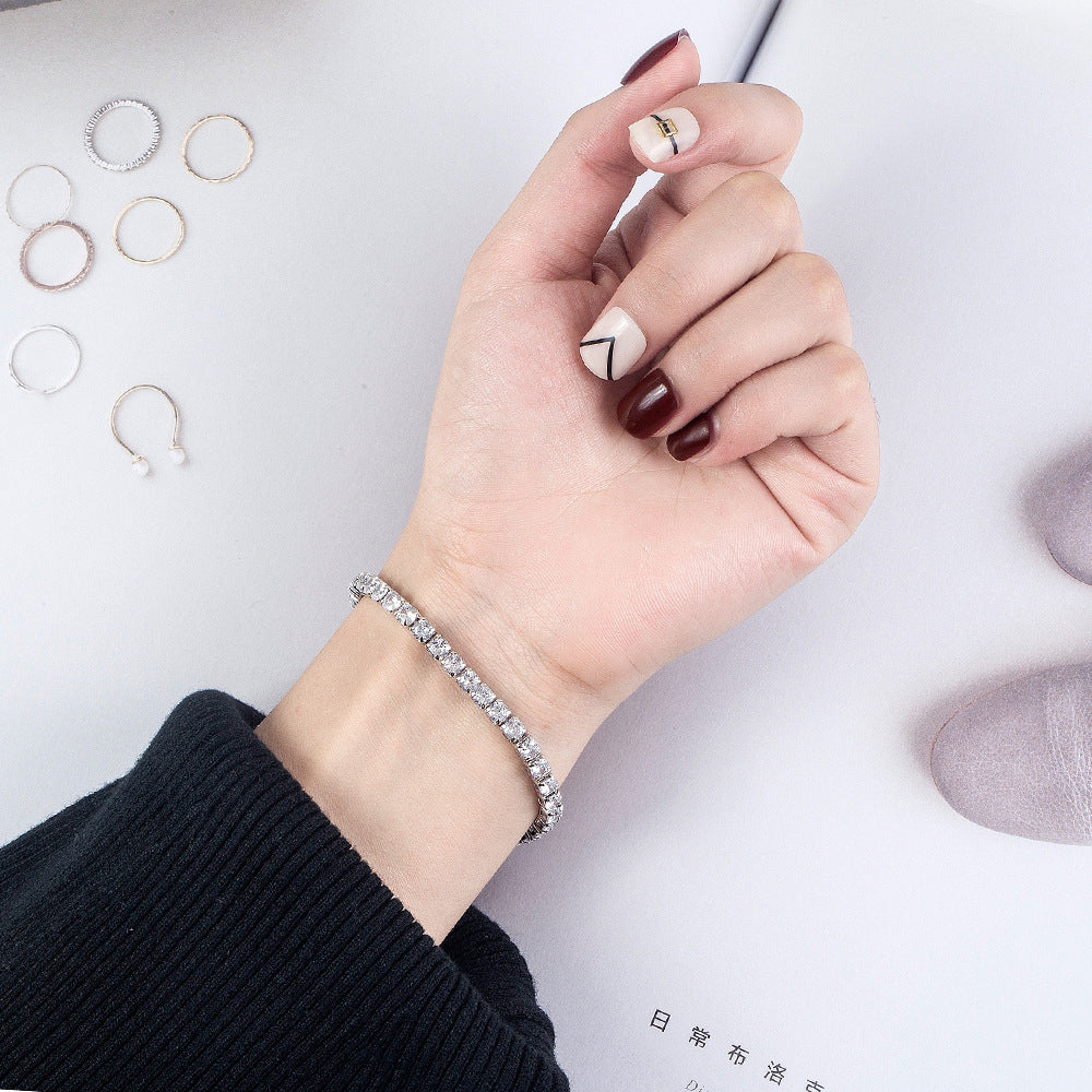 Elisse – Bracelet Riviera Argent 925 & Zirconiums Étincelants