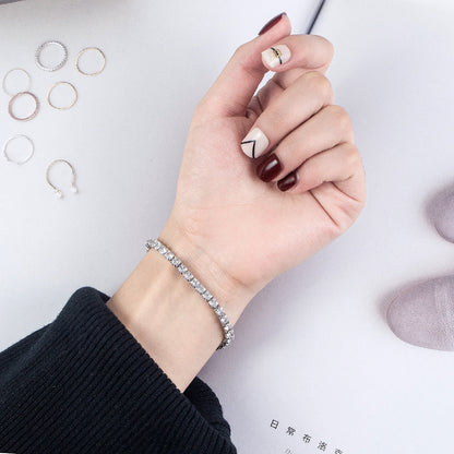 Elisse – Bracelet Riviera Argent 925 & Zirconiums Étincelants